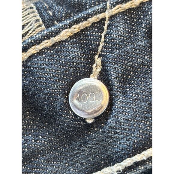 Levi's Men's 501 36x30 Original Straight Fit Jeans - Dark Wash Made In Mexico - Picture 5 of 8